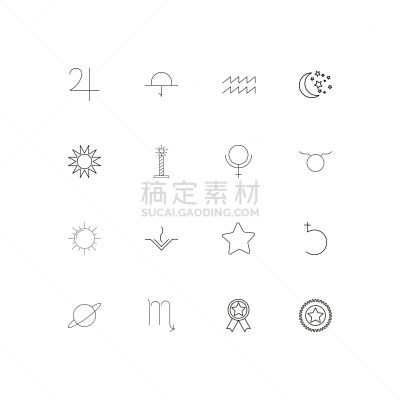 轮廓,直的,星座,计算机图标,蜡烛,水瓶座,图像,红球甘蓝,矢量,行星