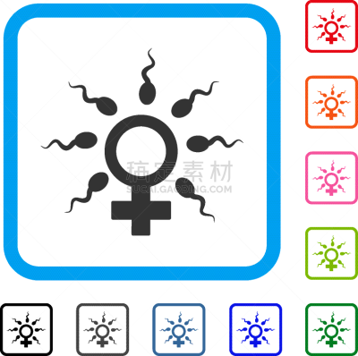 边框,精子,卵子,卵巢,形状,生物学,图像,结合