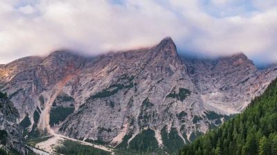 延时摄影，山峰