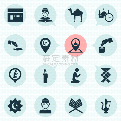 克尔白,伊玛目清真寺,节日,马来饭团,计算机图标,神,中东人,人,男人,布置