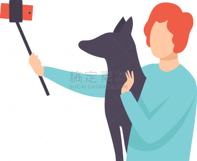 狗,男人,青年男人,自拍,摆拍,肖像,技术,取得,摄影,站
