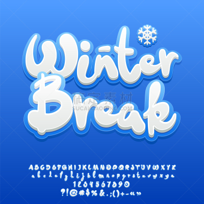 可爱的,文字,冬天,白雪公主,白色,家庭,字母,字母表次序,新年前夕,庆祝