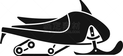 小的,雪上汽车运动,计算机图标,极简构图,高雅,户外,冬天,黑色,直的,迅速