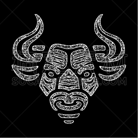 公牛,狂怒的,牛排,运动,模板,现代,牛,动物,复古