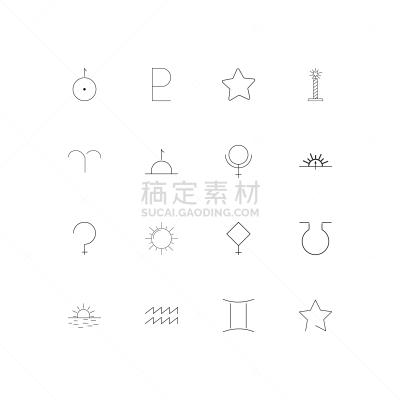 轮廓,直的,计算机图标,蜡烛,水瓶座,斯尔瑞兹,白羊座,图像,矢量,天王星