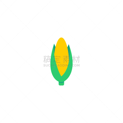 玉米,平坦的,计算机图标,农业,黄色,蔬菜,有机食品,自然,清新,健康食物