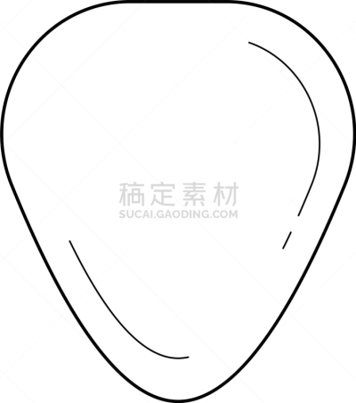 琴拨,计算机图标,线条,分离着色,轮廓,白色,音乐,概念,直的,图像