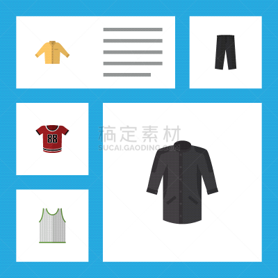 外衣,制服,榕树,计算机图标,平坦的,白色,红色,褐色,布置