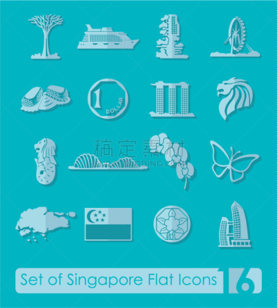 国际著名景点,新加坡,旅行者,非都市风光,地形,建筑,图像,矢量,布置,旅游