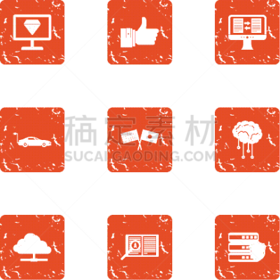计算机图标,分离着色,耳机,商务,电子人,安全的,沟通,布置,收集