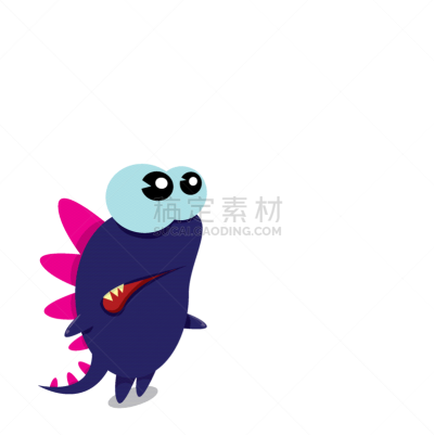 龙,恐龙,卡通,幽默,分离着色,可爱的,创造力,愉悦
