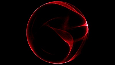 摘要背景发光粒子和线框的3D数字波。发光粒子的爆炸。未来技术风格背景。