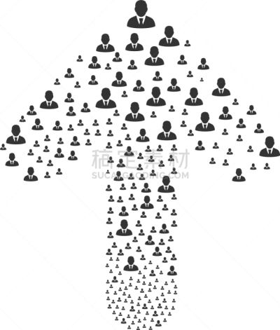抽象拼贴画,箭头符号,Manager,男商人,符号,办公室职员,图像,组物体,设计元素,上升