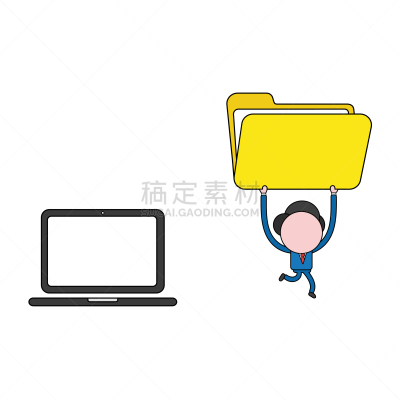 男商人,性格,笔记本电脑,男人,纸,概念,顺序,跑,援救
