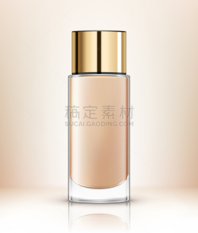 粉底,化妆用品,容器,白色,空白的,奶油,华贵,设计,改进
