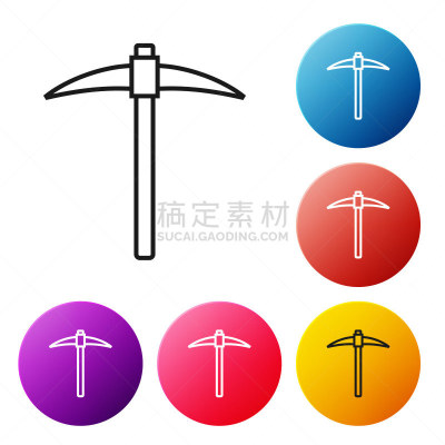 技术,比特币,绘画插图,鹤嘴斧,符号,矢量,图标,白色背景,线条