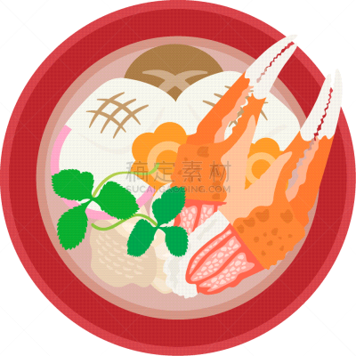 新年前夕,碗,蔬菜,鸭儿芹属,汤碗,螃蟹,日本食品,餐具,胡萝卜