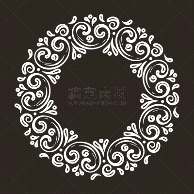 高雅,花纹,边框,华丽的,卷着的,请柬,婚礼,复古,绘制,问候