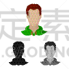 专业人员,照片,符号,分离着色,假发,男人,肖像,图像,设计,收集