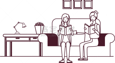 女人,书,生活方式,世界读书日,图书馆,书店,起居室,剪影,叉腰,坐