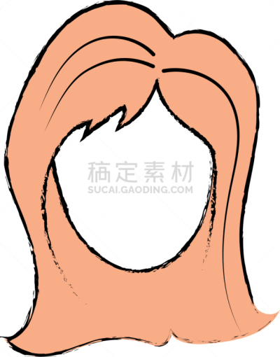 发型,女人,可爱的,人的脸部,头发,人,轮廓,商务,图像,矢量