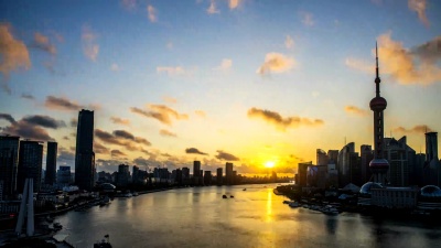 上海现代城市景观与天际线