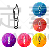 符号,矢量,绘画插图,分离着色,圆形,按钮,图标,线条,色彩鲜艳