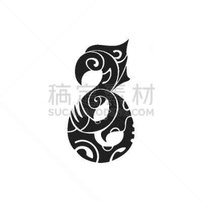 原始主义,玻里尼西亚人,华丽的,传统,卷着的,洋葱花,装饰品,漩涡形