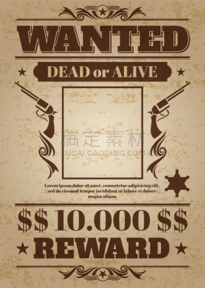 西,留白,粗糙的,活力,忠告,复古,通缉