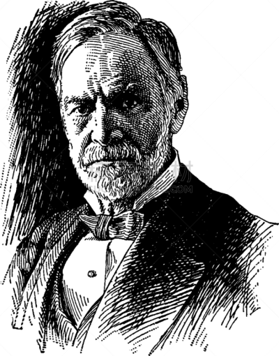 General Sherman,白色,俄亥俄州,矢量,1900,雕刻图像,复古