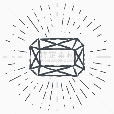 分离着色,图标,钻石,白色背景,华贵,球座,模板,品牌名称,复古