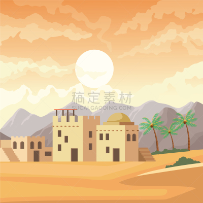 沙漠,印度,建筑体,风景,漫画,旅途,传统,名声, 贾沙梅尔,自然美