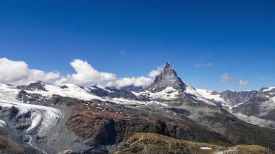 马特霍恩的Timelapse，瑞士，Zermatt