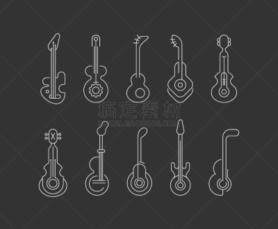 吉他,管弦乐队,背景分离,多样,摩尔多瓦共和国,品牌名称,音像店,线条画,绘画插图,线绳