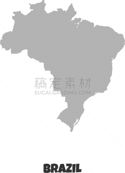 分离着色,巴西,图标,白色背景,非都市风光,形状,轮廓,白色,部分