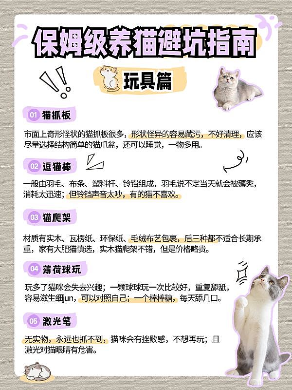 宠物猫咪知识科普套装小红书配图