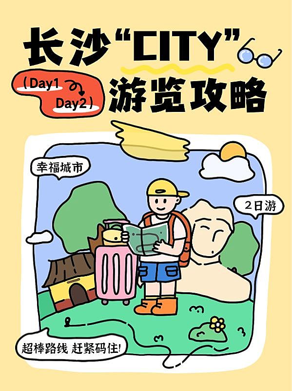 旅游攻略手帐风小红书套装小红书封面