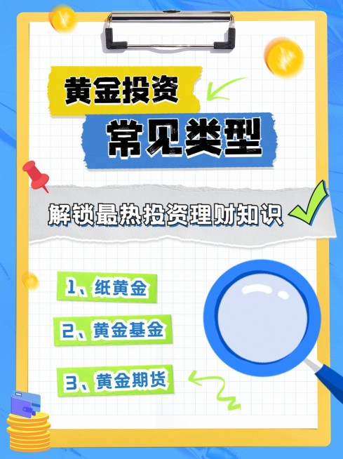 金融黄金投资知识科普小红书封面套装预览效果
