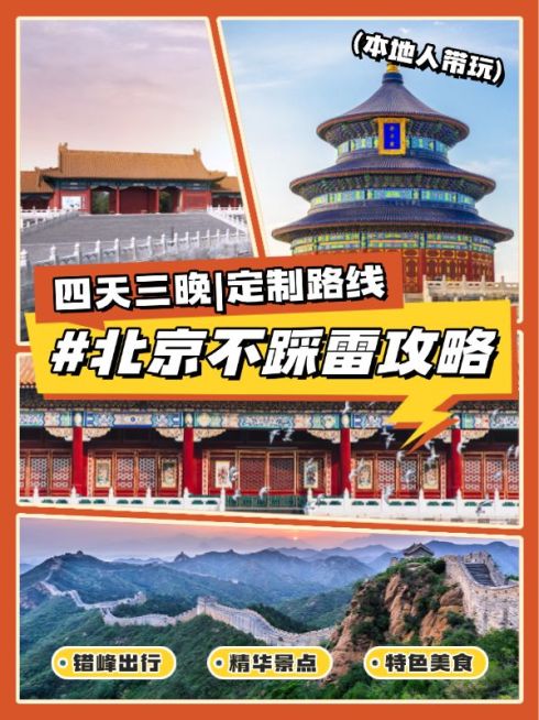 旅游线路营销推荐拼图宫格花字小红书封面预览效果