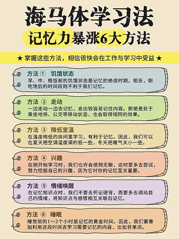 教育学习方法知识分享小红书配图