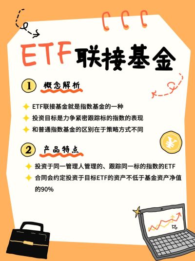 金融ETF基金知识科普拙气感小红书配图
