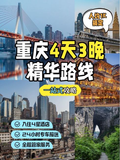 旅游线路营销拼图宫格花字小红书封面预览效果