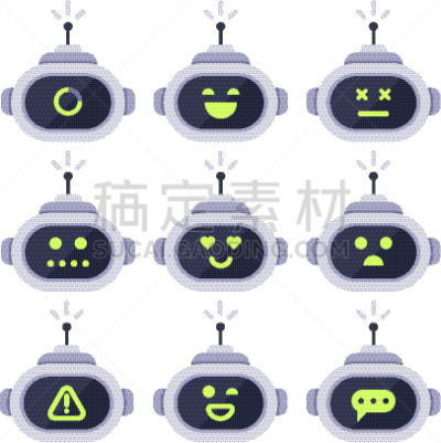 电子人,计算机,自动的,头像,聊天机器人,可爱的,人造的,忠告,图像,闲谈