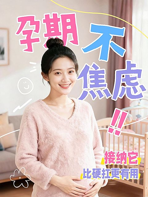 母婴亲子孕产孕期心态调节方法分享人像小红书封面