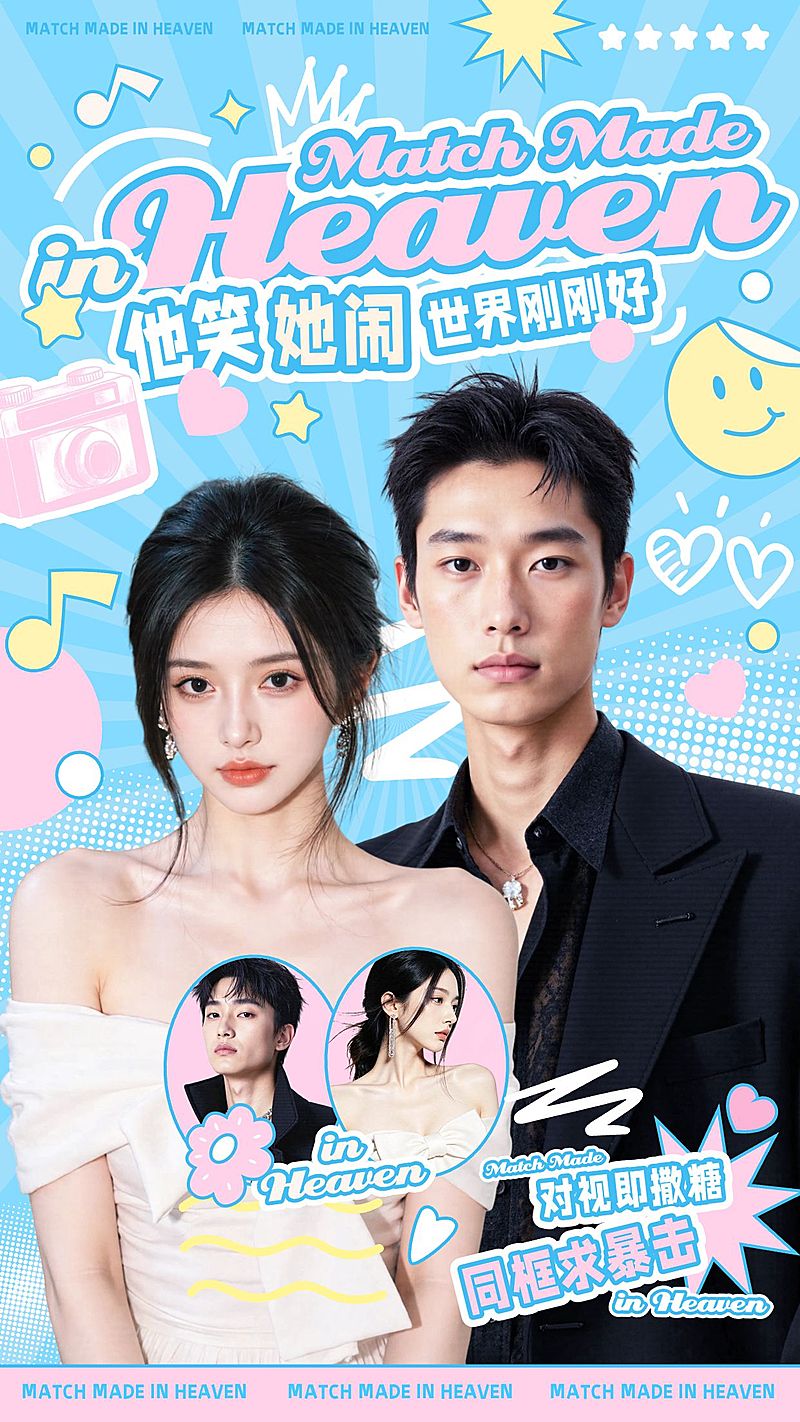 粉丝应援cp手机海报aigc