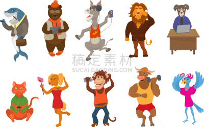 动物,桌上玩具,模仿动物,卡通,猴子,商务,野生动物,狗,狮子,哺乳纲