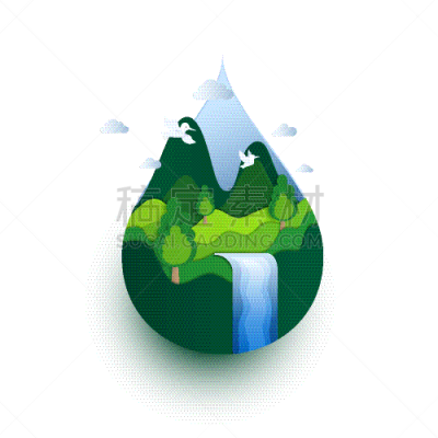 地球日,概念,环境保护,绿色,纸,干净,生物学,环境,庆祝