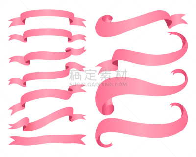 矢量,绘画插图,可爱的,分离着色,缎带,白色背景,闪亮的,符号,图像