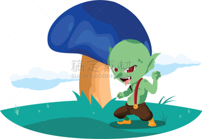 巨魔,丑陋,性格,魔术,玩具,动物,童话故事,儿童,露营,虚构
