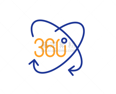 VR360,网络空间,标志,文凭,充满的,线图标,轮廓,相机,全景,转